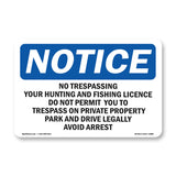 No Trespassing Your Hunting And Fishing