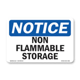Non Flammable Storage Sign