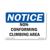 Non-Conforming Climbing Area