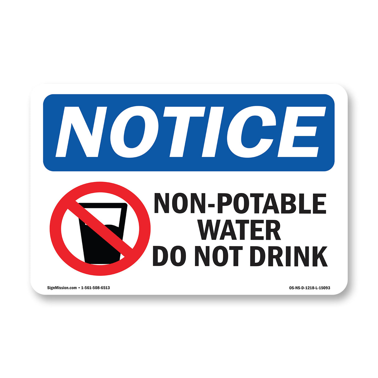 Non-Potable Water Do Not Drink