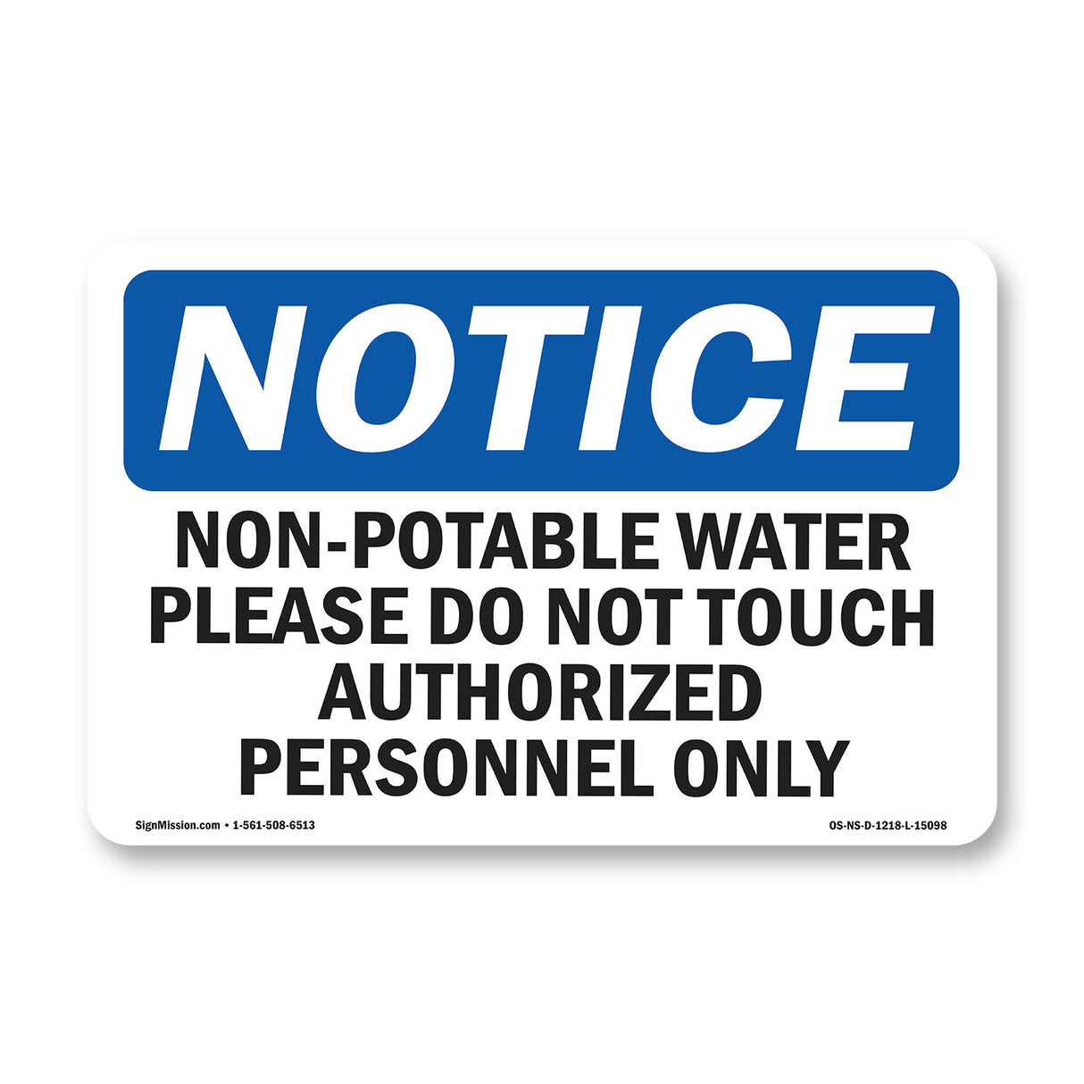 Non-Potable Water Please Do Not