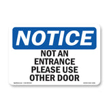 Not An Entrance Please Use Other Door