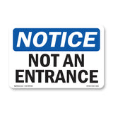 Not An Entrance