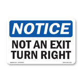 Not An Exit Turn Right