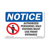 NOTICE Authorized Personnel