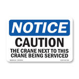 NOTICE Caution The Crane Next
