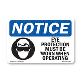 NOTICE Eye Protection Must Be Worn When Grinding