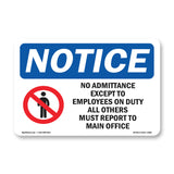 No Admittance Except