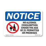 NOTICE No Alcohol Consumption