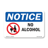 NOTICE No Alcohol