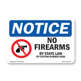 No Firearms By State
