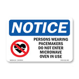 NOTICE Pacemakers Do Not Enter Microwave Oven