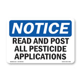 NOTICE Record And Post All Pesticide Applications