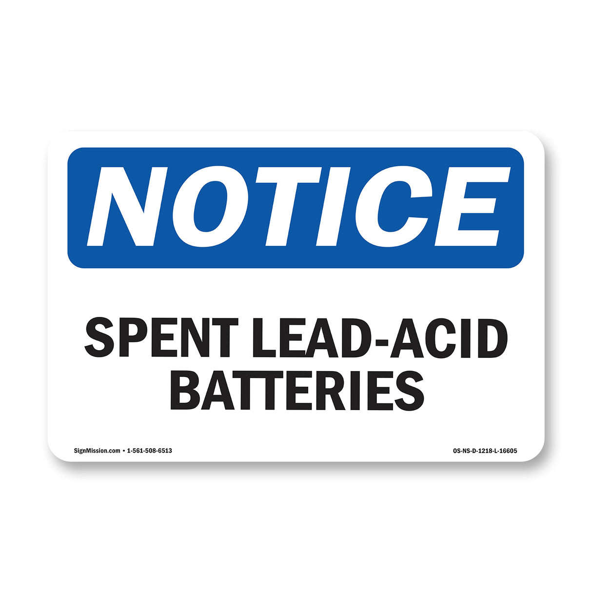 NOTICE Spent Lead-Acid Batteries