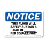 NOTICE This Floor Will Safely