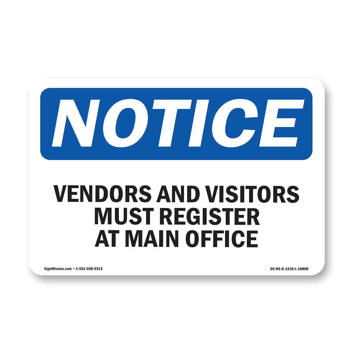 NOTICE Vendors And Visitors Must Register