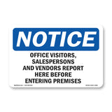 Office Visitors, Salespersons And Vendors