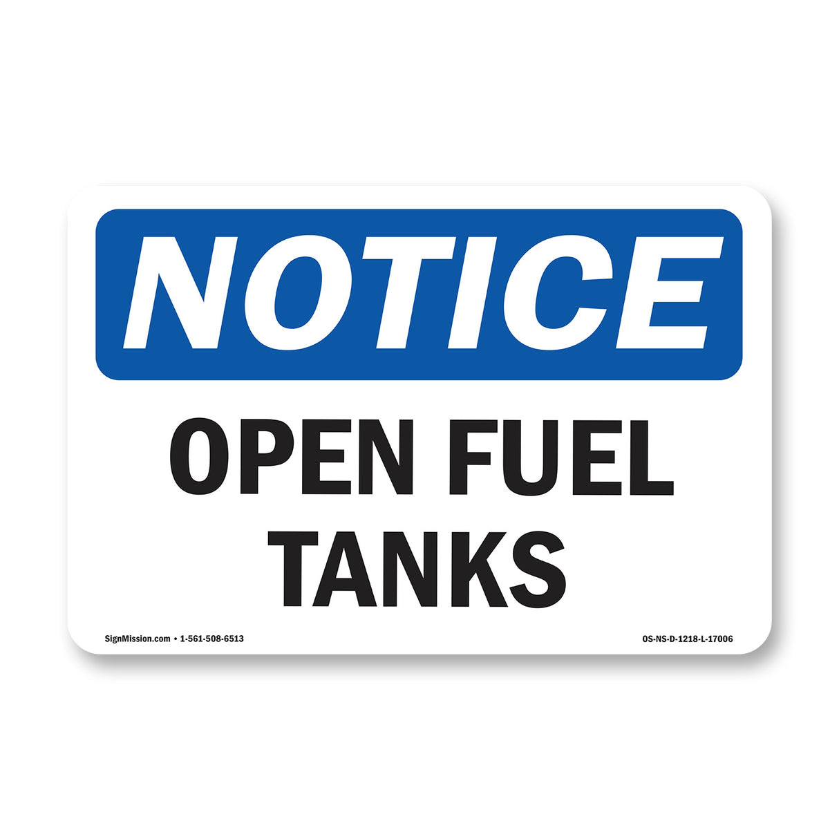 Open Fuel Tanks