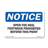 Open-Toe Heel Footwear Prohibited Beyond