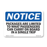 Packages Are Limited To What Passengers