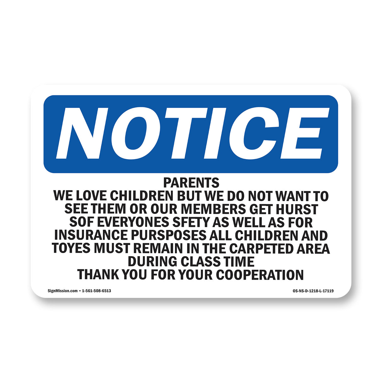 Parents We Love Children But We Do Not Want