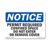Permit Required Confined Space Do Not Enter Sign
