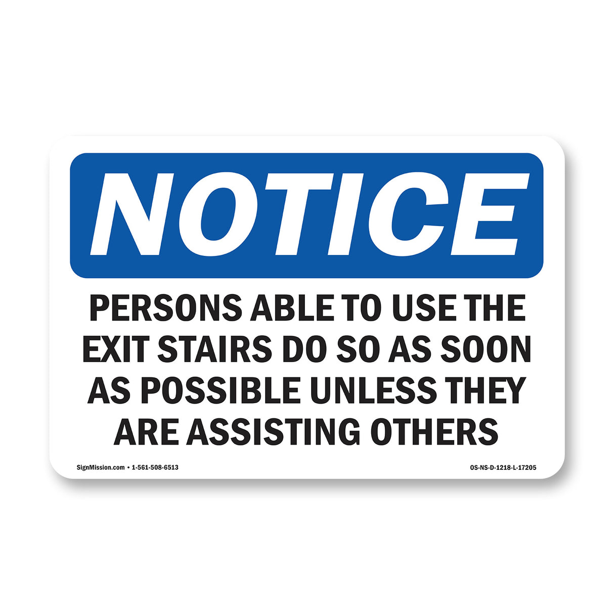 Persons Able To Use The Exit Stair Do So