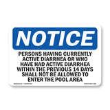 Persons Having Currently Active Diarrhea