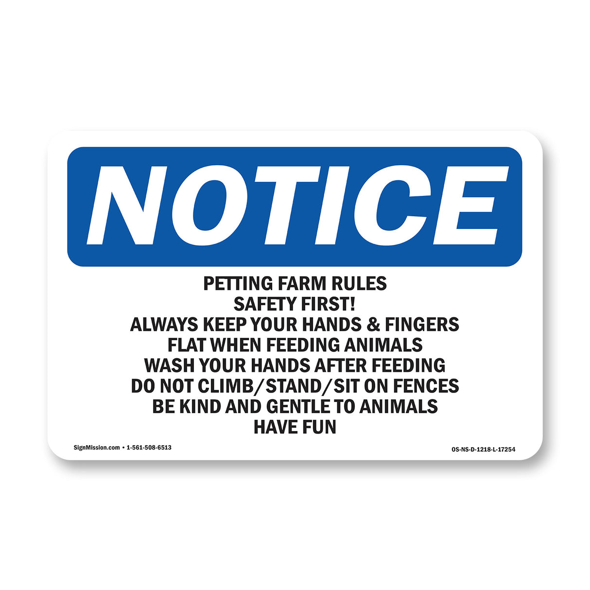 Petting Farm Rules Safety First Always