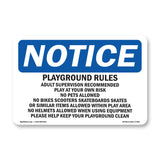 Playground Rules Adult Supervision Recommended