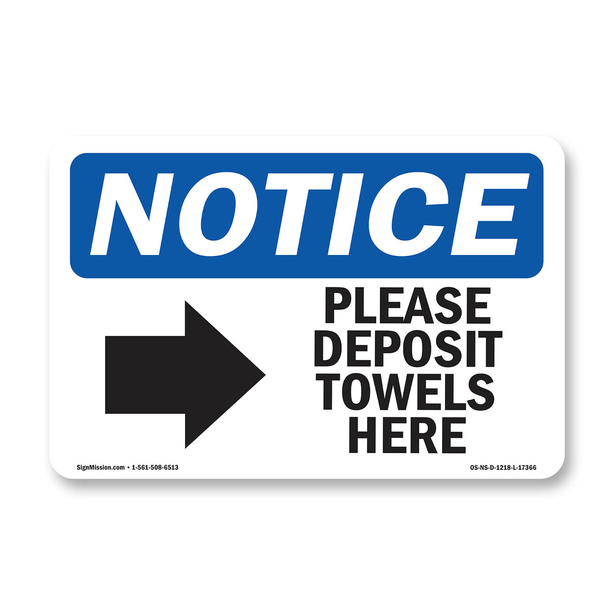 Please Deposit Towels Here [Right