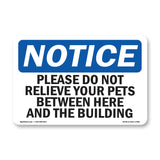 Please Do Not Relieve Your Pets Between