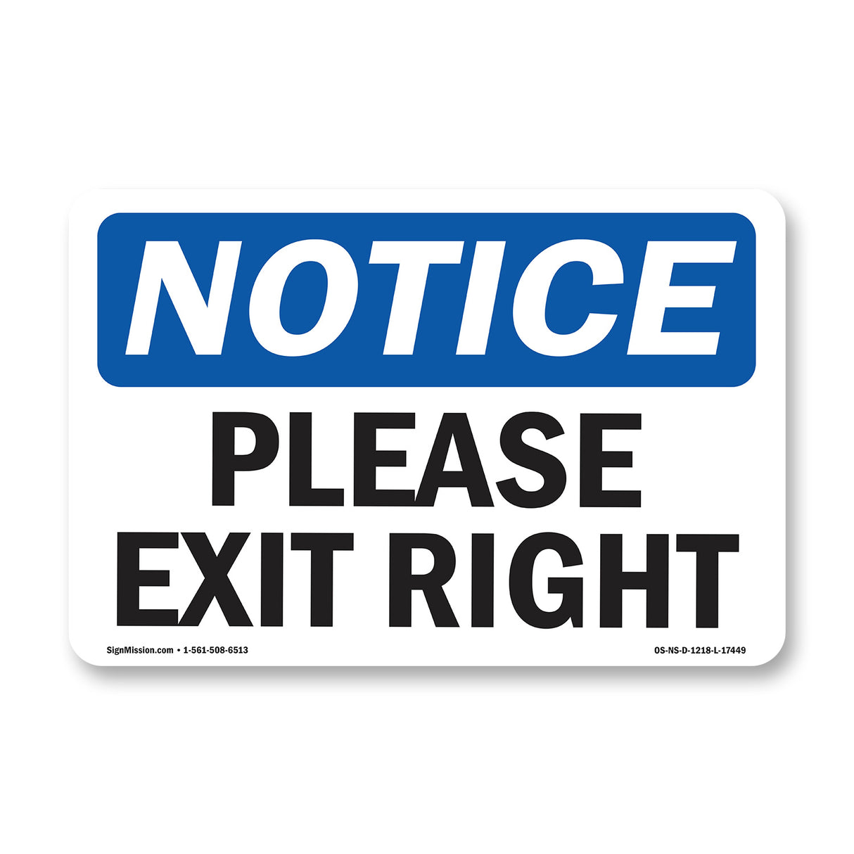 Please Exit Right