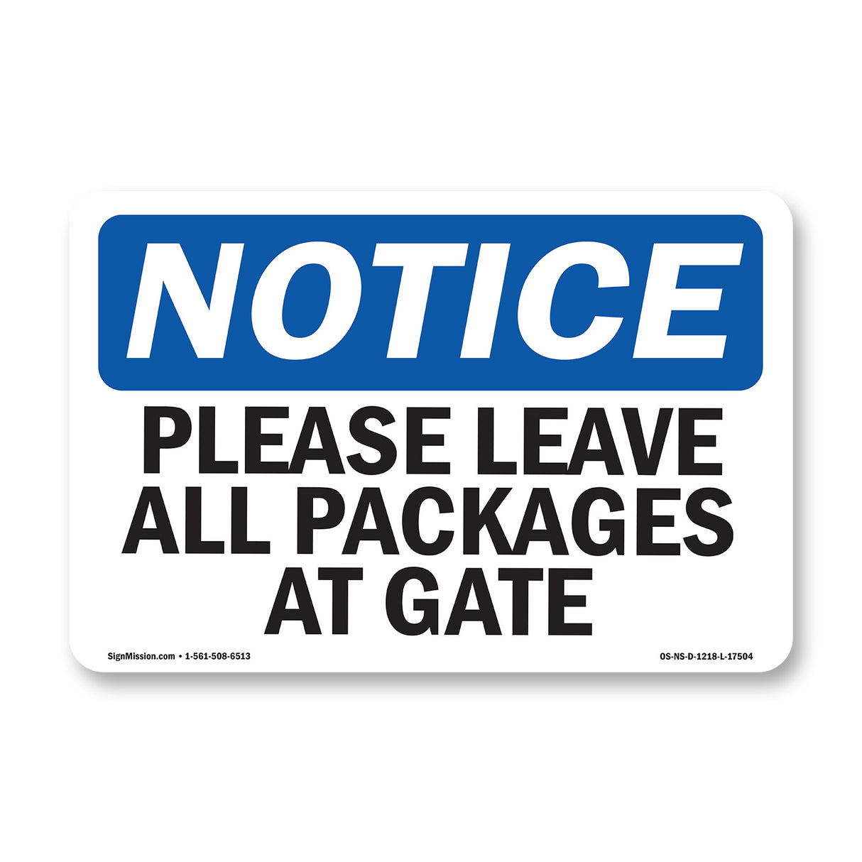 Please Leave All Packages At Gate
