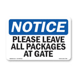 Please Leave All Packages At Gate