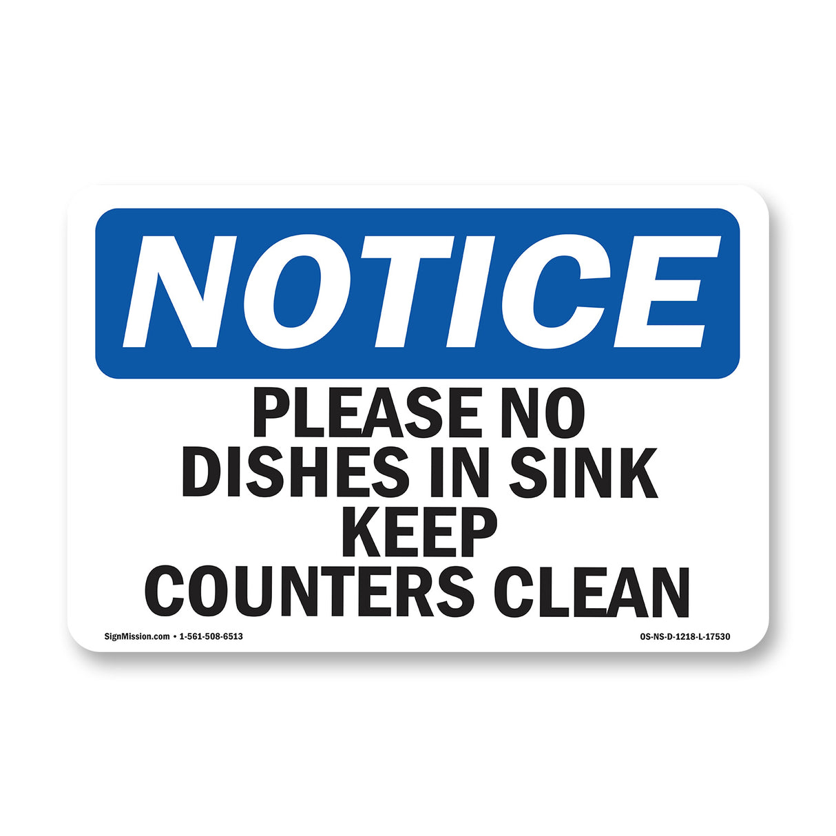 Please No Dishes In Sink Keep Counters Clean