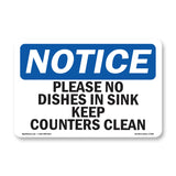 Please No Dishes In Sink Keep Counters Clean