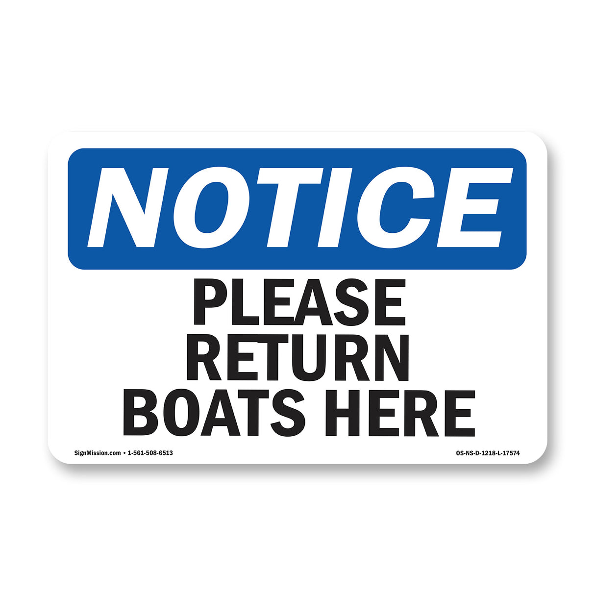 Please Return Boats Here