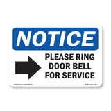 Please Ring Door Bell For Service