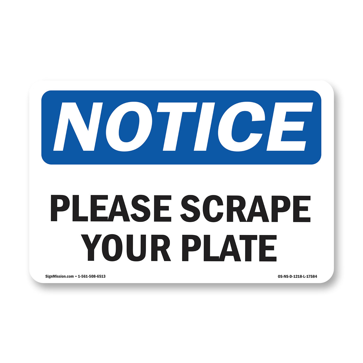 Please Scrape Your Plate