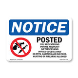 Posted You Are Entering Private