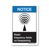 Radio Frequency Fields No Trespassing