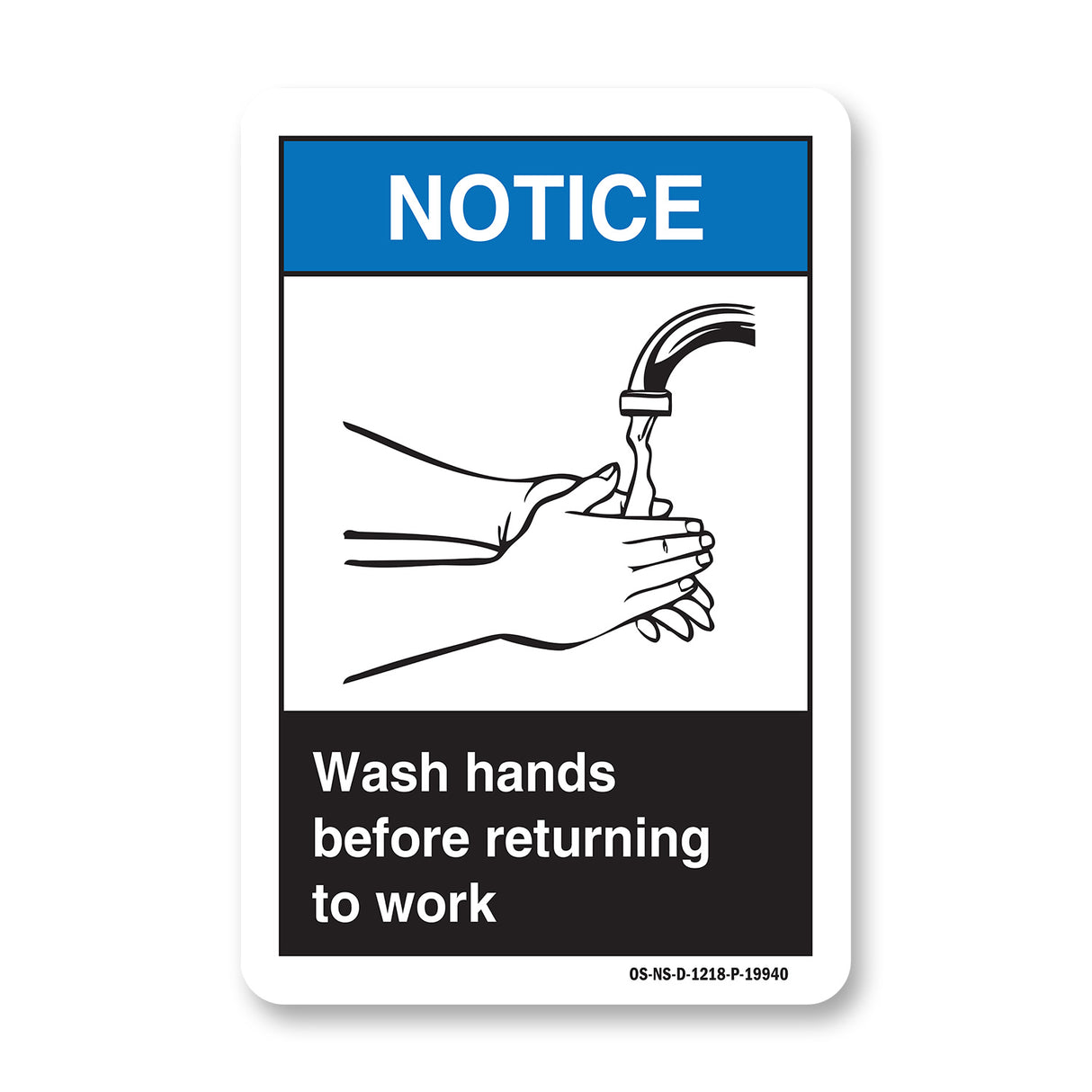 Wash Hands Before Returning To Work