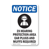 2X Hearing Protection Area Ear