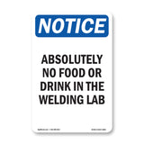 Absolutely No Food Or Drink In