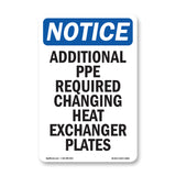 Additional PPE Required Changing Heat Exchanger