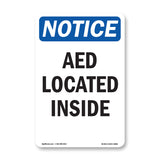 AED Located Inside Sign
