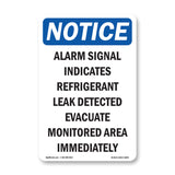 Alarm Signal Indicates Refrigerant Leak