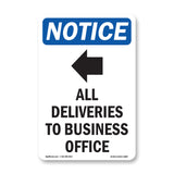 All Deliveries To Business Office