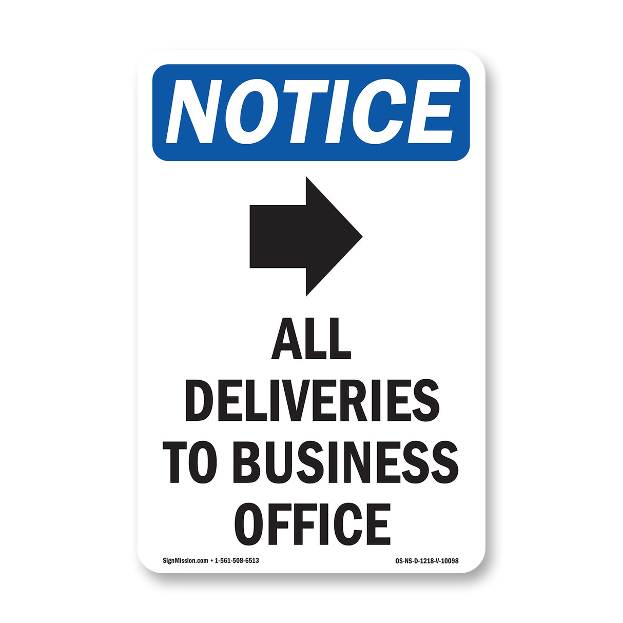 All Deliveries To Business Office